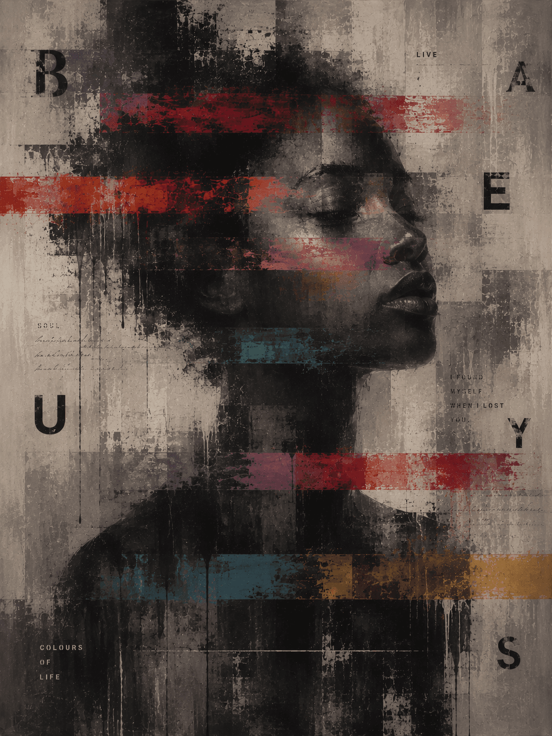 Portrait (Mixed Media) — Beauty