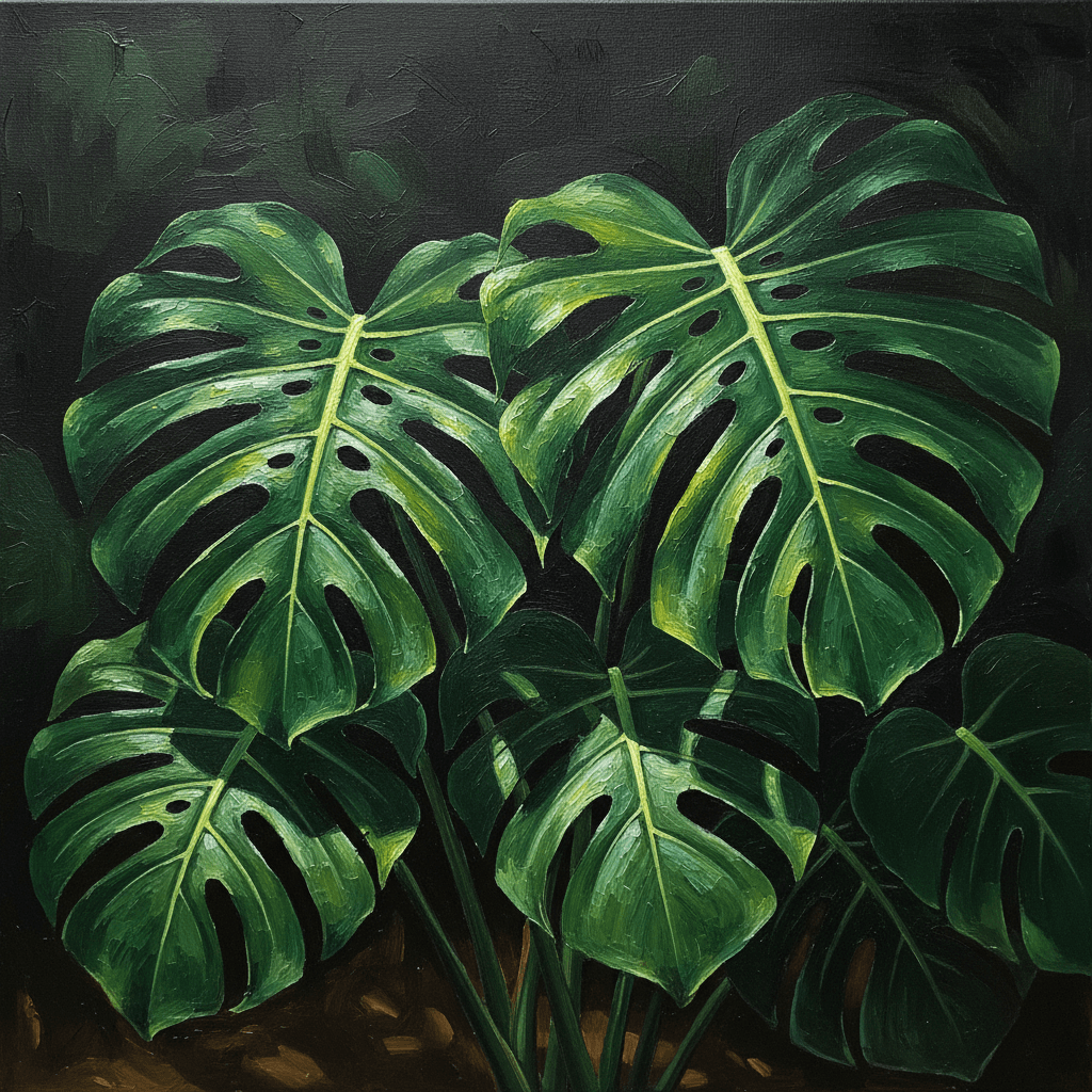 Dark Botanicals — Emerald Monstera