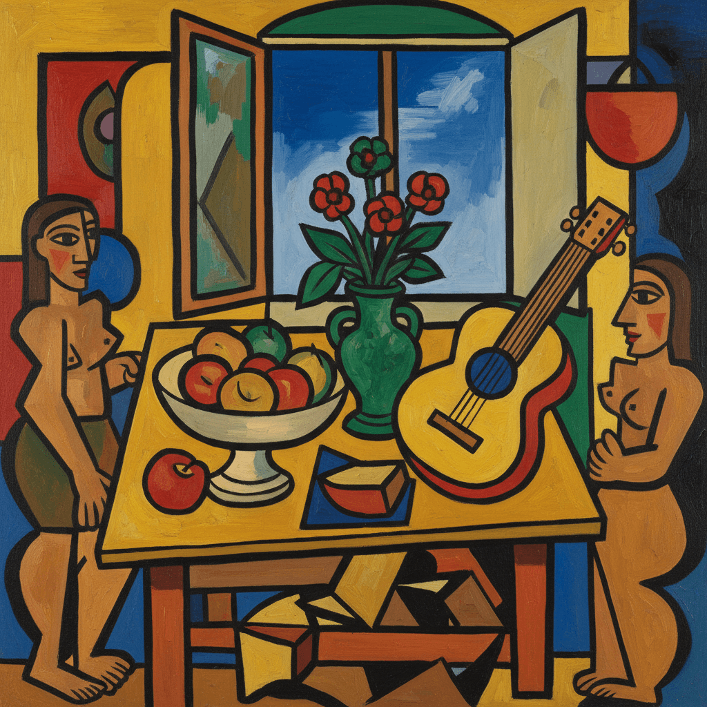 Cubist Scene — Interior Life
