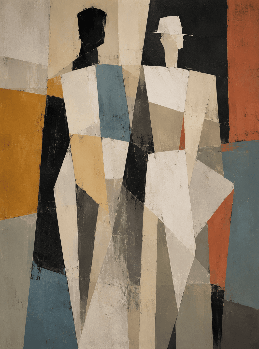 Figurative (Geometric) — Two Standing Forms