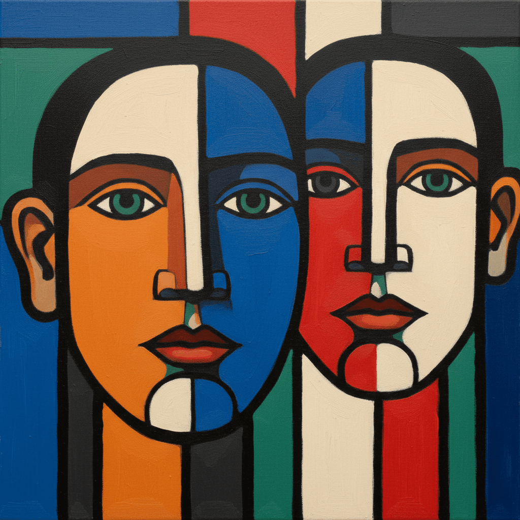 Cubist Faces — Vivid Fragmentation