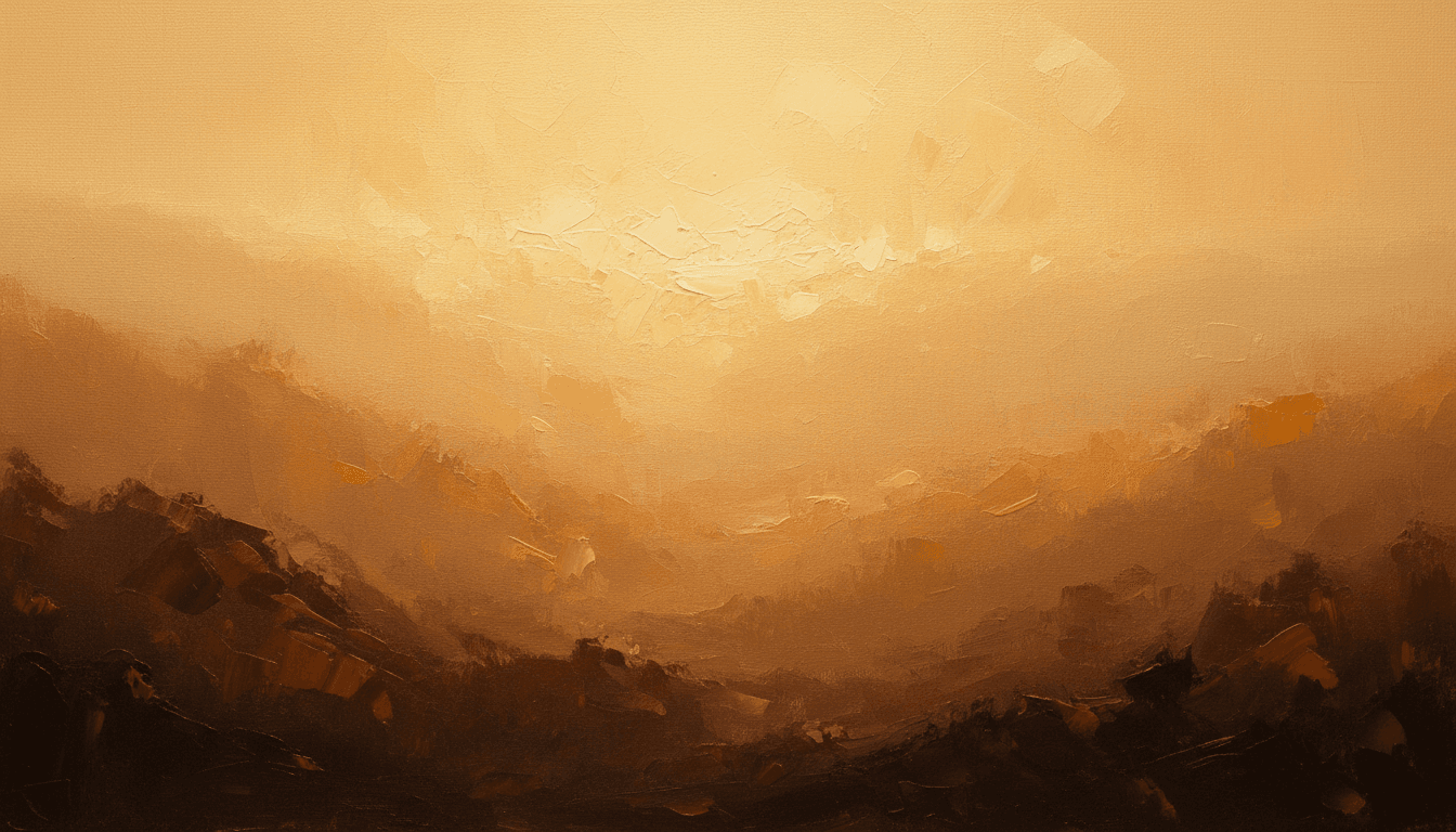 Golden Hour — Misty Valley